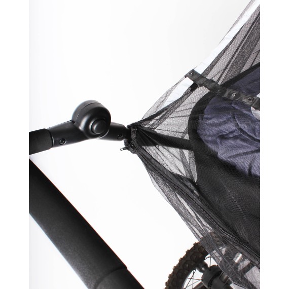 Mosquito net twin stroller w/zipper