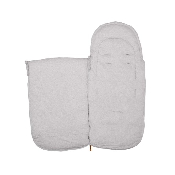 Easygrow Grandma All-Year Bag, strikket barnevognspose i bambusviskose, uld og dun.