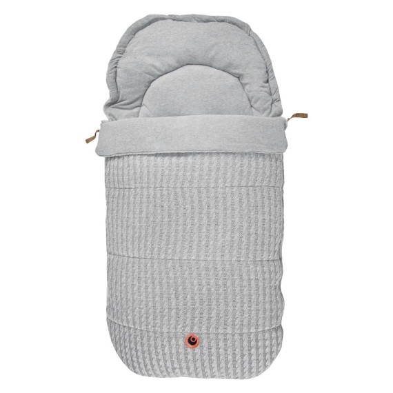 Easygrow Grandma All-Year Bag, nitted stroller bag in bamboo viscose, wool, and down.