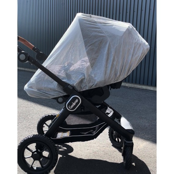 UV net for stroller. Provides shade, UV reduction, protects against insects