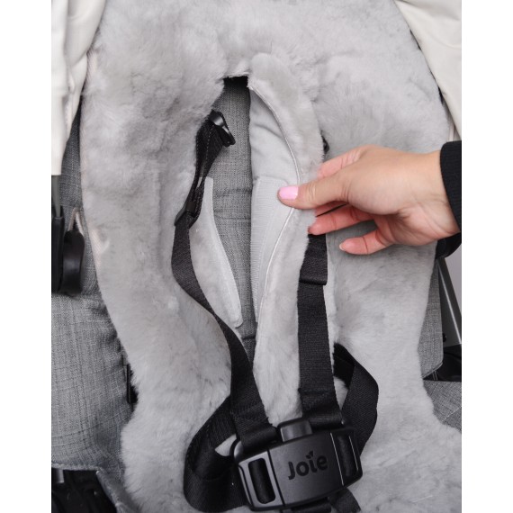 Lambskin liner for stroller and pram, universal to fit all strollers.